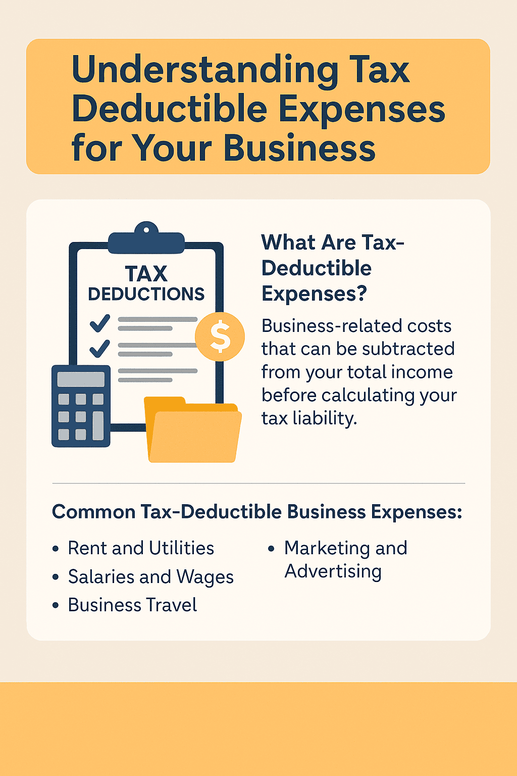 Understanding Tax Deductible Expenses for Your Business